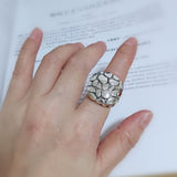 925 Sterling Silver Goth Punk Chunky Ring Size 6 For Men Retro Jewelry