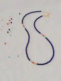 Natural Stone Lapis Lazuli Necklace DIY Beads Jewellery