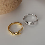 Aesthetic Design 925 Silver Petite Finger Ring With a Small Pearl Minimalist Jewelry