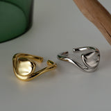18K Gold Plated Adjustable Open Stacking Knuckle Ring Sterling Silver Jewellery