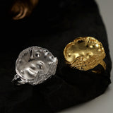 Layered Texture Stackable Open Rings Trendy Dainty Minimalist Jewelry Gifts For Women