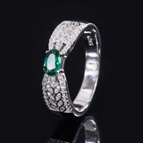 4x6mm Oval Cut Stone Ring Synthetic Gemstone 925 Sterling Silver Jewelry