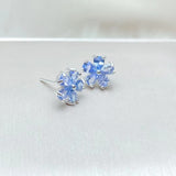 Natural Gemstone Earrings 925 Sterling Silver With Tanzanite Stone Jewelry