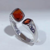 Natural Gemstone Ring 925 Sterling Silver With Fanta Stone Jewelry For Women