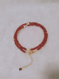 Semi Precious Jewelry DIY Beads Necklace Natural Garnet Stone
