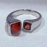 Natural Gemstone Ring 925 Sterling Silver With Fanta Stone Jewelry For Women