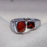 Natural Gemstone Ring 925 Sterling Silver With Fanta Stone Jewelry For Women