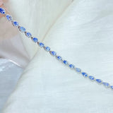 Pear Cut Tanzanite Bracelet 925 Sterling Silver With Natural Gemstone Jewellery