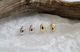 Sterling Silver Minimalist Teardrop Stud Earrings Tiny Simple Earrings for Women Girls - lanciashow