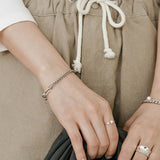 925 Sterling Silver Jewellery Vintage Chunky Box Chain Bracelet For Women Men Lovers - lanciashow