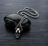 Skull Stainless Steel Pendant Chain Necklace For Men's Jewelry - lanciashow