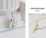 925 Sterling Silver Pendant Gold Layered Chain Necklace for Lady Womens Jewelry - lanciashow