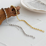 925 Sterling Silver Jewelry Strand Oval Beads Bracelet For Women - lanciashow