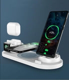 Charging Station for Apple Watch, AirPods Series,6 in 1 Docking Station for Multiple Device - lanciashow
