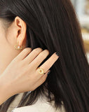 925 Sterling Silver Heart Twisted Hoop Earrings, Rice Shell Pearl Earrings Jewelry Gifts for Women - lanciashow