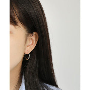 Open Hoop Drop Earrings for Women and Girls, Pull Through Threader Earrings - lanciashow