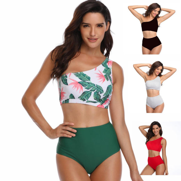 Womens High Waisted Bikini Set Bathing Suits Two Piece Swimsuits - lanciashow