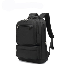 16 Inch Mens Travel Backpack for Laptop and Notebook, High School College Bookbag For Boys, Black - lanciashow