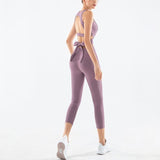 Yoga Suit Women's Fitness Sport Vest Tights Sets Dancing Dress - lanciashow