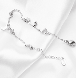 Moon & Star Charms Bracelet With Zirconia Women's Jewelry For Gift - lanciashow