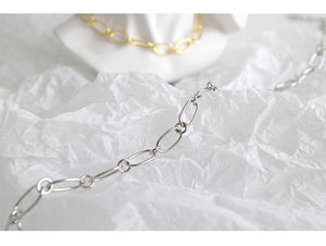 Women's 925 Sterling Silver Link Necklaces Chain For Birthday Gift - lanciashow