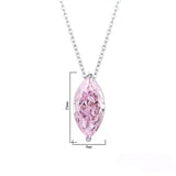 Simulated Diamond Pendant For Women Marquise Cut 925 Silver Jewelry - lanciashow