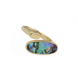 Abalone Paua Shell 925 Sterling Silver Yellow Gold Plated Ring For Women's Fashion Jewelry - lanciashow