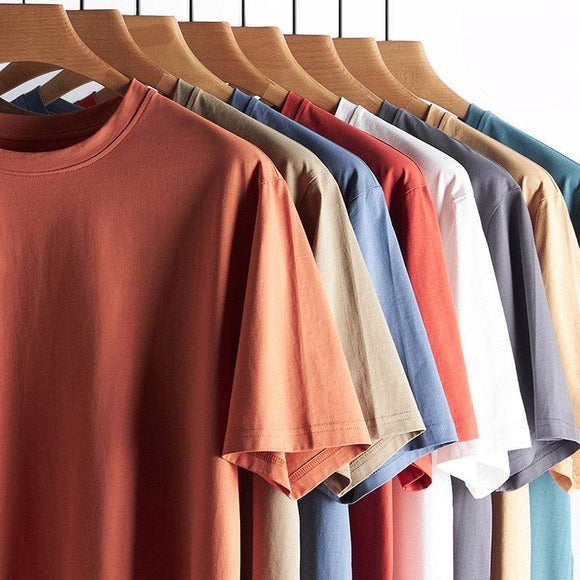 100% Cotton Casual T Shirt Homewear Round Neck For Man - lanciashow