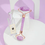 Facial Massager Tool, Natural Amethyst Stone Facial Roller for Anti-Wrinkle Skin Care Tools - lanciashow