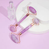 Facial Massager Tool, Natural Amethyst Stone Facial Roller for Anti-Wrinkle Skin Care Tools - lanciashow