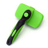 Self Cleaning Slicker Dog Brush and Cat Brush-Easy to Clean Dog Grooming Brush Removes Tangles, Loose Hair - lanciashow
