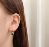 18K Rose Gold Tahiti Pearl 8-9mm Hook Earrings Fine Jewellery - lanciashow